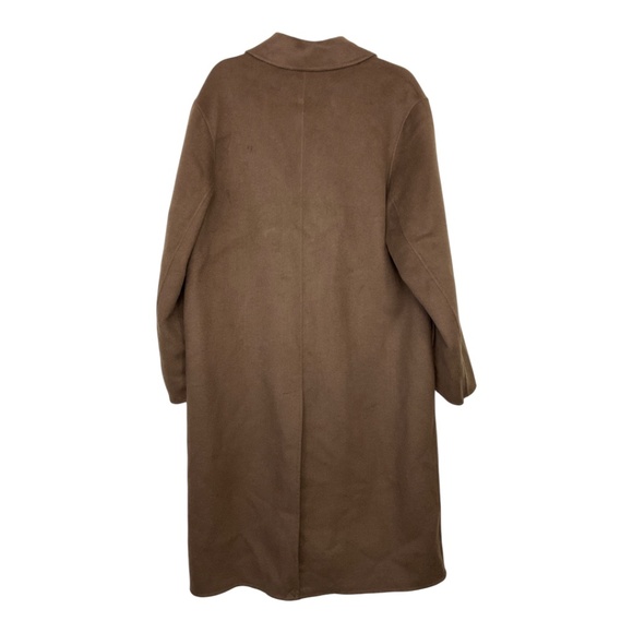 Mango Brown Double-Breasted Oversized Coat - Picture 7 of 16